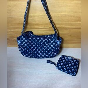 Vera Bradley Blue and White Patterned Bag Set